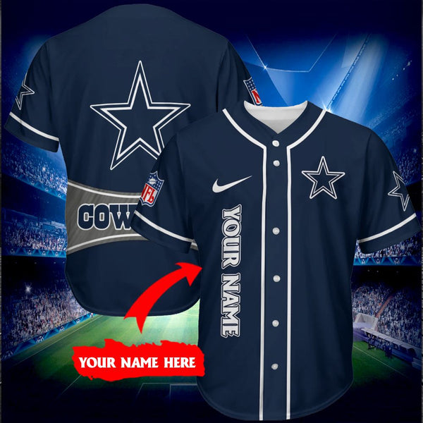 Dallas Cowboys Personalized Baseball Jersey 106