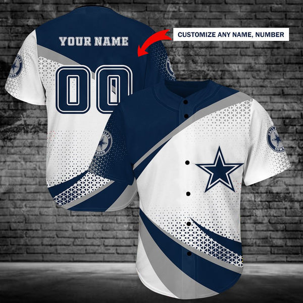 Dallas Cowboys Personalized Baseball Jersey 118