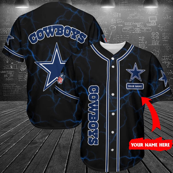 Dallas Cowboys Personalized Baseball Jersey 111