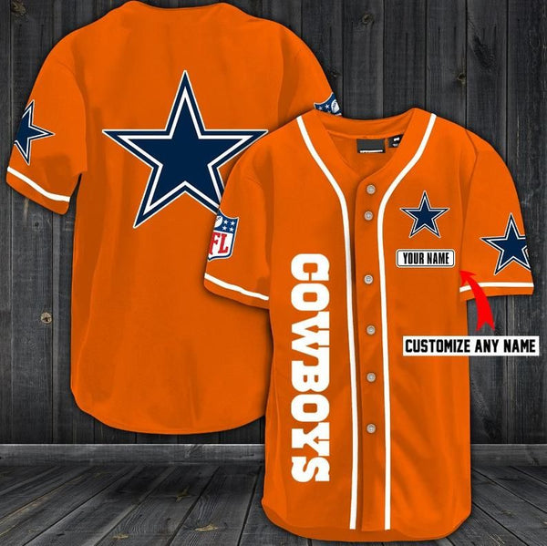 Dallas Cowboys Personalized Baseball Jersey 098