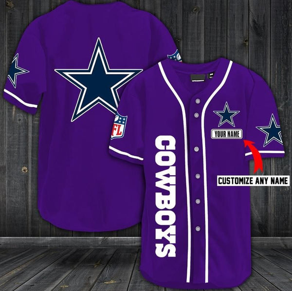Dallas Cowboys Personalized Baseball Jersey 098