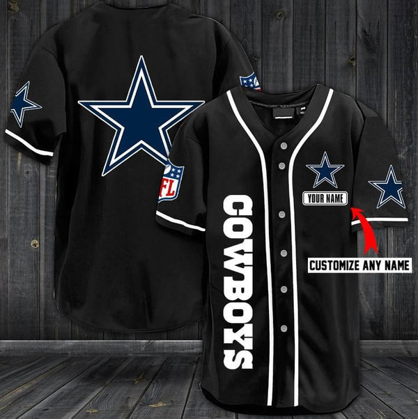 Dallas Cowboys Personalized Baseball Jersey 098