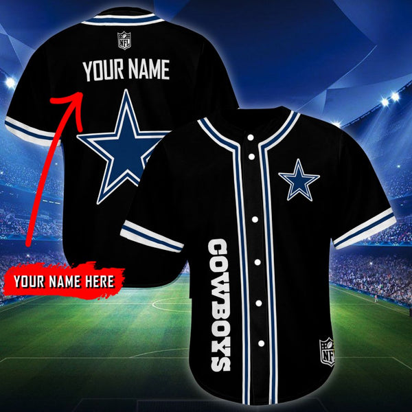 Dallas Cowboys Personalized Baseball Jersey 105