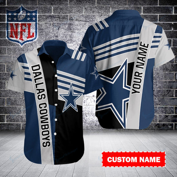 Dallas Cowboys 2(207) Personalized Hawaiian Button down shirt