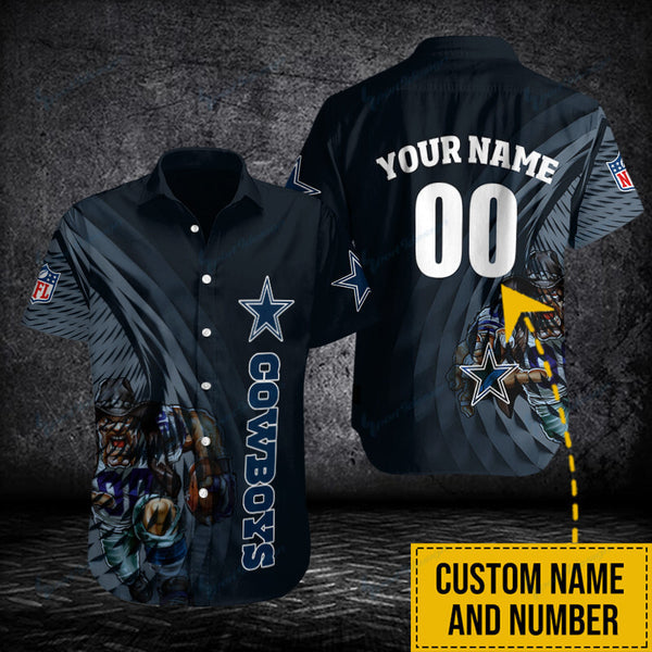 Dallas Cowboys 2 (204) Personalized Hawaiian Button down shirt