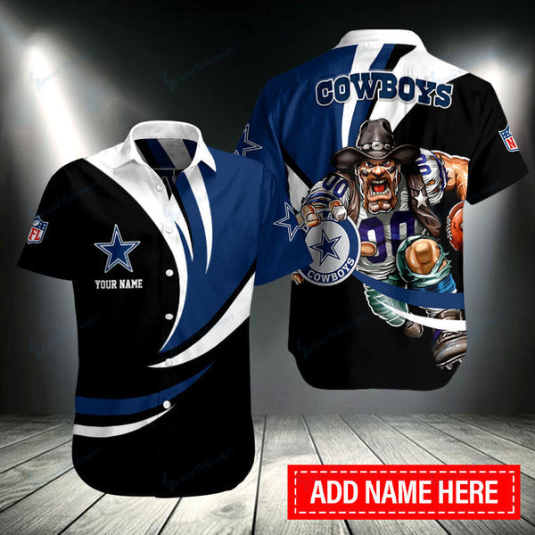 Dallas Cowboys 2 (206) Personalized Hawaiian Button down shirt