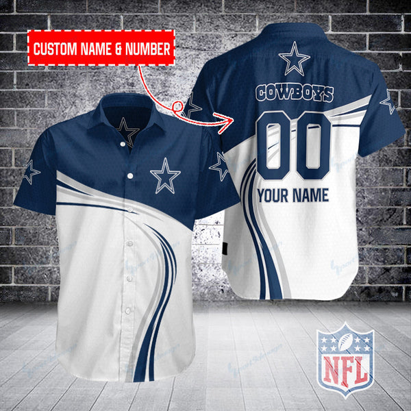 Dallas Cowboys 2 (199) Personalized Hawaiian Button down shirt