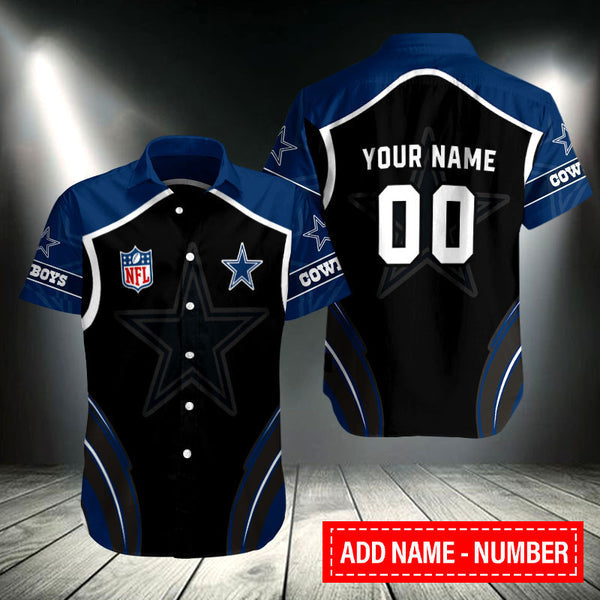 Dallas Cowboys 2 (203) Personalized Hawaiian Button down shirt