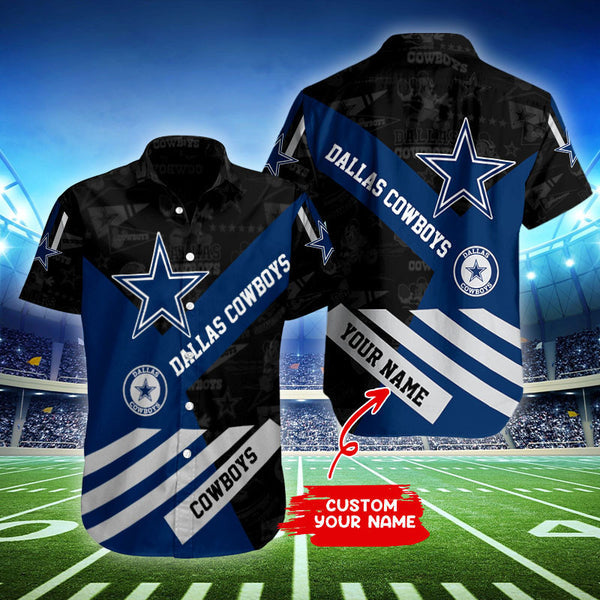 Dallas Cowboys 2 (202) Personalized Hawaiian Button down shirt