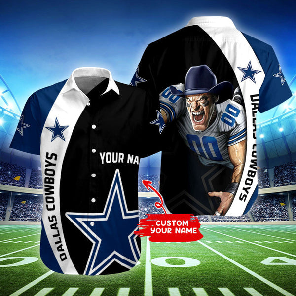 Dallas Cowboys 2 (211) Personalized Hawaiian Button down shirt