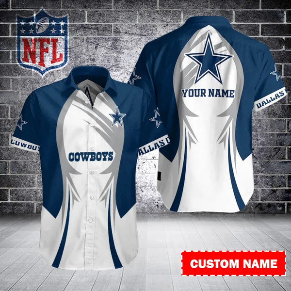 Dallas Cowboys 2 (245) Personalized Hawaiian Button down shirt