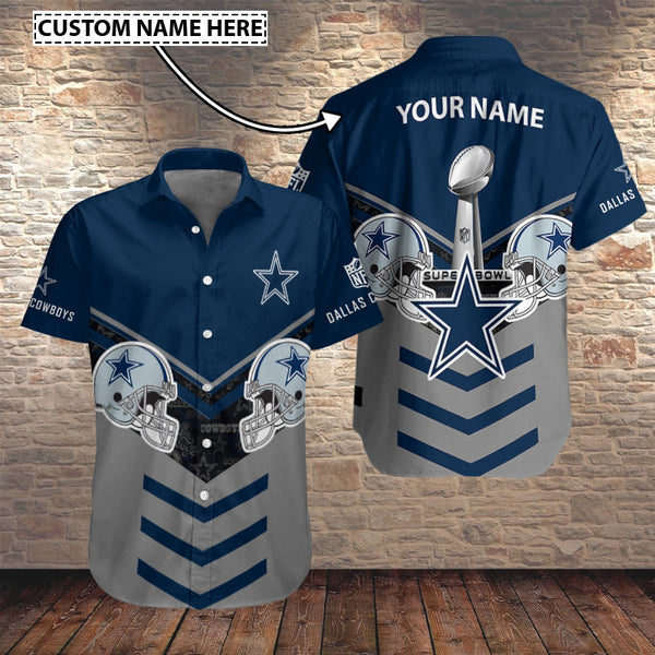 Dallas Cowboys 2 (240) Personalized Hawaiian Button down shirt