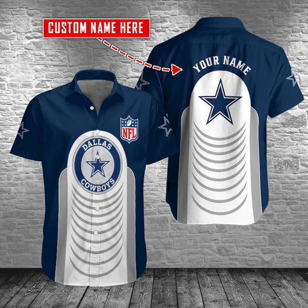 Dallas Cowboys 2 (267) Personalized Hawaiian Button down shirt