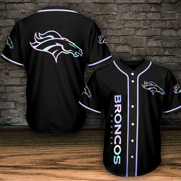 Denver Broncos Personalized Baseball Jersey 010