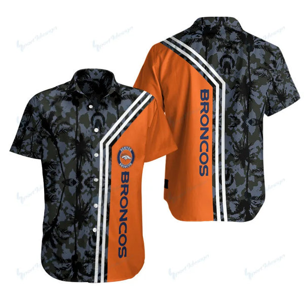 Denver Broncos 2 (8) Personalized Hawaiian Button down shirt