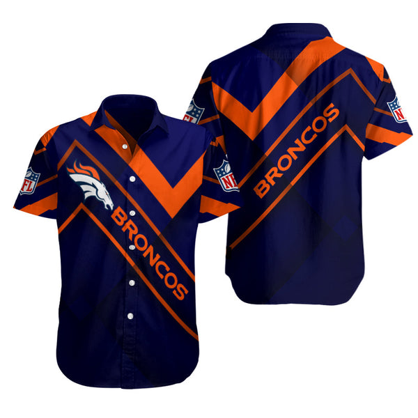 Denver Broncos 2 (24) Personalized Hawaiian Button down shirt