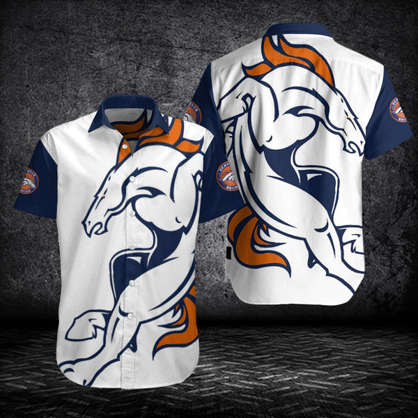 Denver Broncos 2 (20) Personalized Hawaiian Button down shirt