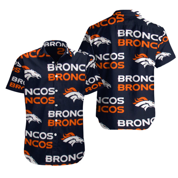 Denver Broncos 2 (23) Personalized Hawaiian Button down shirt