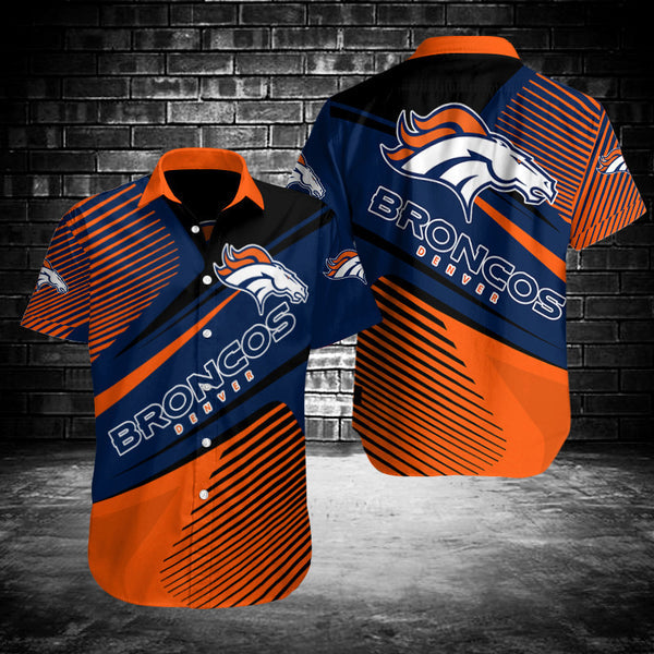 Denver Broncos 2 (15) Personalized Hawaiian Button down shirt