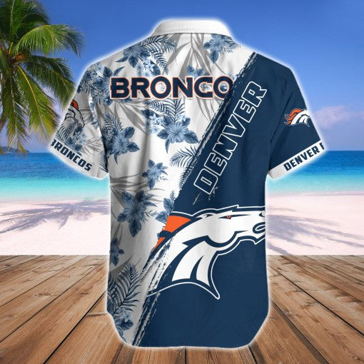 Denver Broncos 2 (13) Personalized Hawaiian Button down shirt