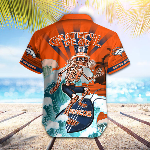 Denver Broncos 2 (14) Personalized Hawaiian Button down shirt