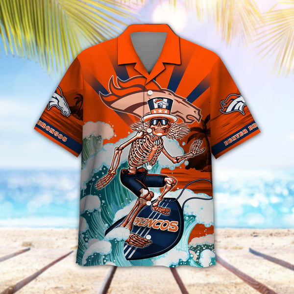 Denver Broncos 2 (14) Personalized Hawaiian Button down shirt