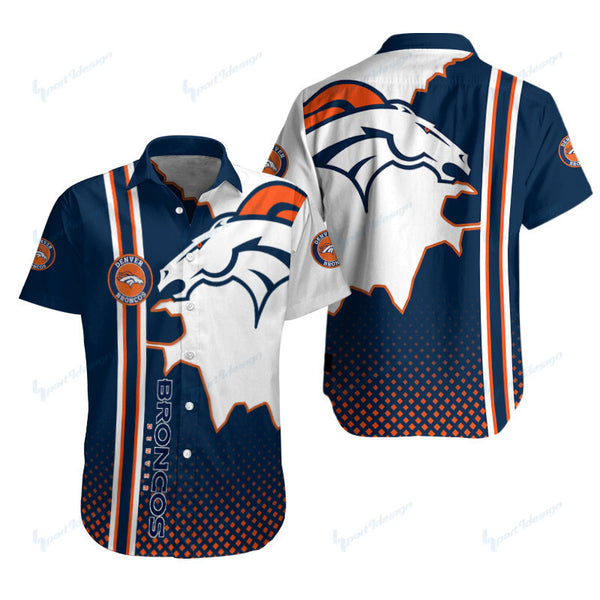 Denver Broncos 2 (36) Personalized Hawaiian Button down shirt