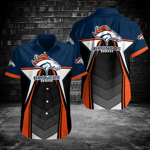 Denver Broncos 2 (35) Personalized Hawaiian Button down shirt