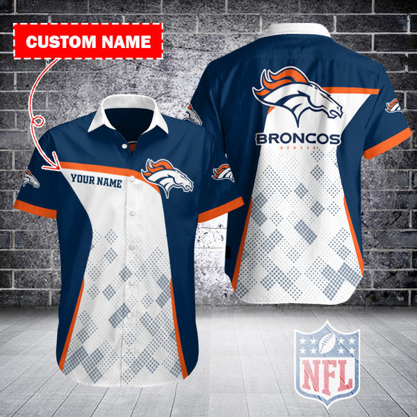 Denver Broncos 2 (26) Personalized Hawaiian Button down shirt