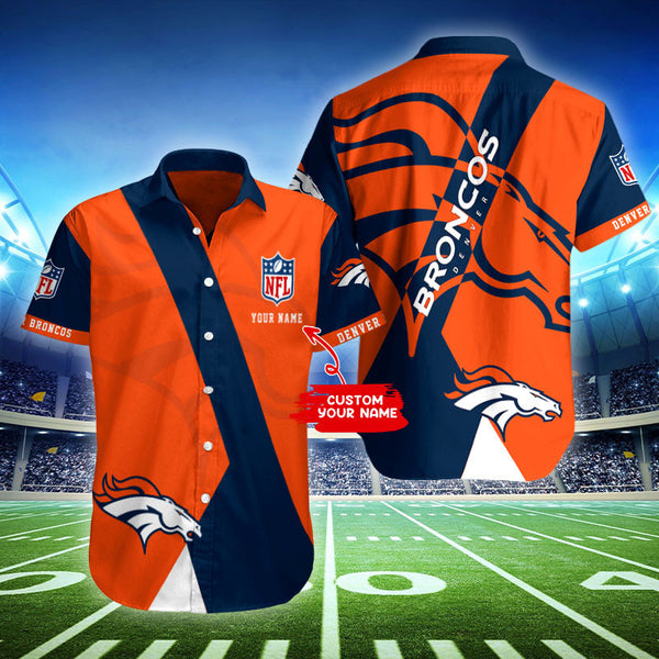 Denver Broncos 2 (41) Personalized Hawaiian Button down shirt