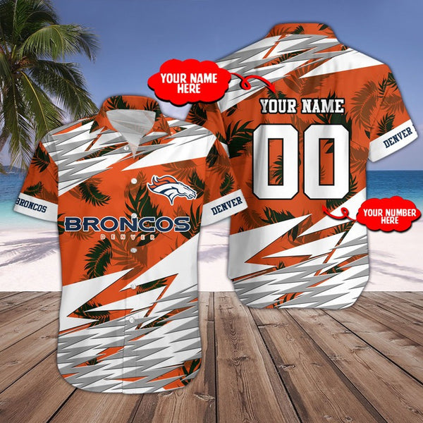 Denver Broncos 2 (43) Personalized Hawaiian Button down shirt