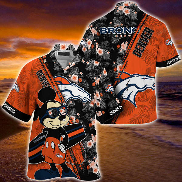Denver Broncos 2 (38) Personalized Hawaiian Button down shirt