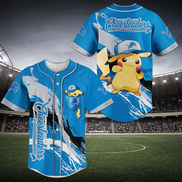 Detroit Lions Personalized Baseball Jersey 020