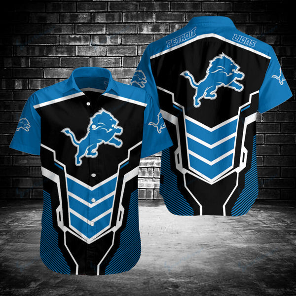 Detroit Lions 2 (20) Personalized Hawaiian Button down shirt