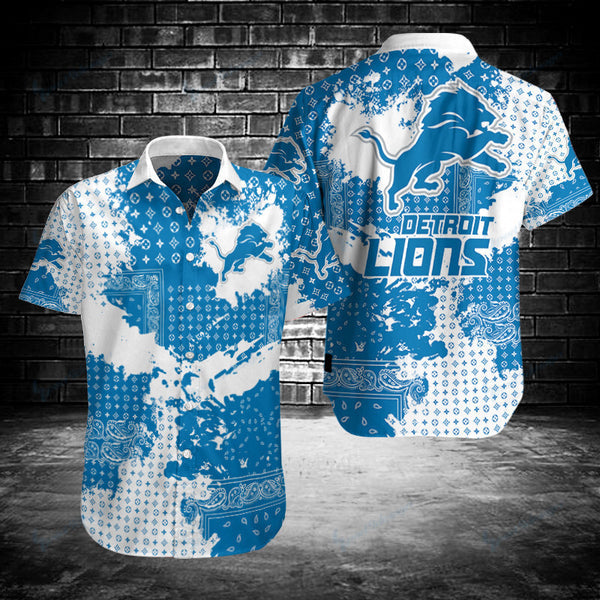 Detroit Lions 2 (13) Personalized Hawaiian Button down shirt