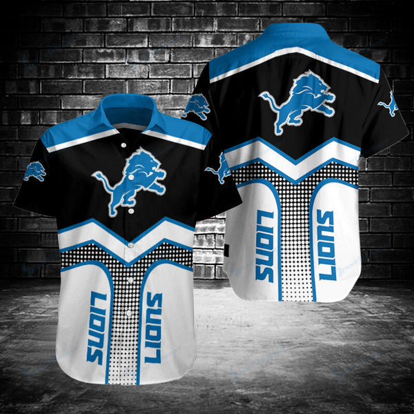 Detroit Lions 2 (18) Personalized Hawaiian Button down shirt
