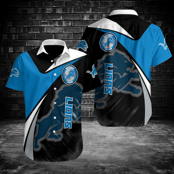 Detroit Lions 2 (33) Personalized Hawaiian Button down shirt