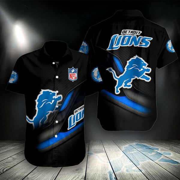 Detroit Lions 2 (35) Personalized Hawaiian Button down shirt