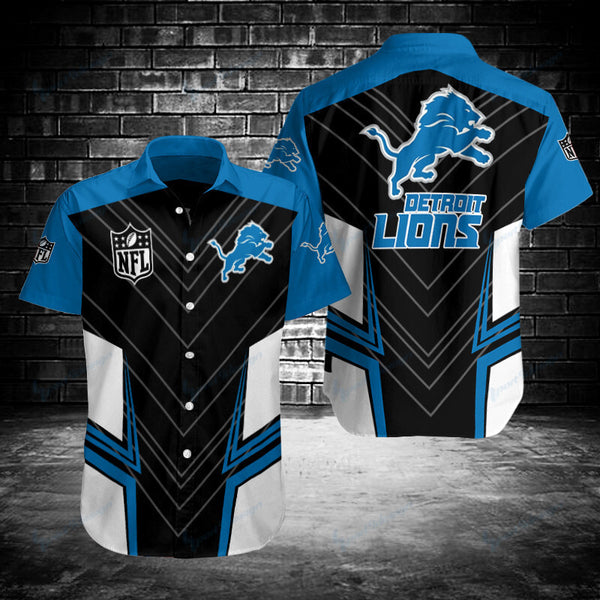 Detroit Lions 2 (27) Personalized Hawaiian Button down shirt
