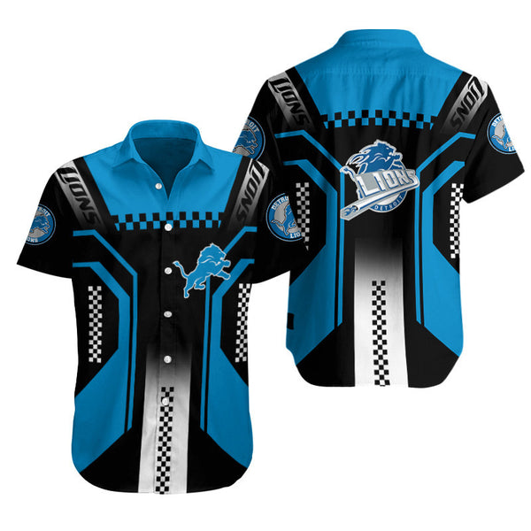 Detroit Lions 2 (48) Personalized Hawaiian Button down shirt