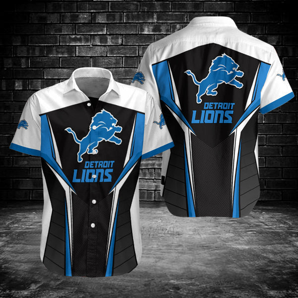 Detroit Lions 2 (47) Personalized Hawaiian Button down shirt