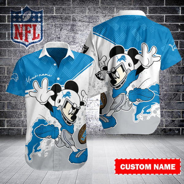 Detroit Lions 2 (41) Personalized Hawaiian Button down shirt