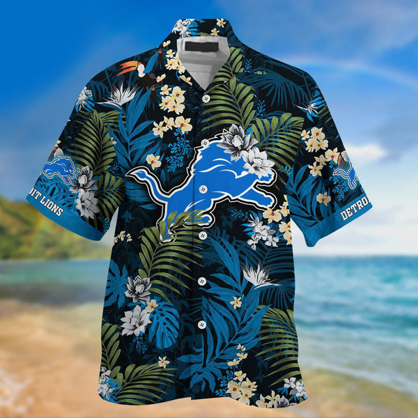 Detroit Lions 2 (51) Personalized Hawaiian Button down shirt