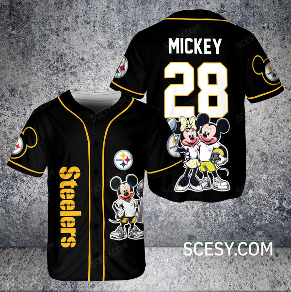 Pittsburgh Steelers Personalized Baseball Jersey 024