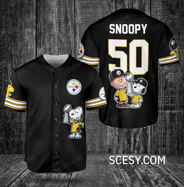 Pittsburgh Steelers Personalized Baseball Jersey 028