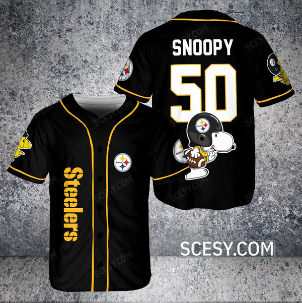 Pittsburgh Steelers Personalized Baseball Jersey 026
