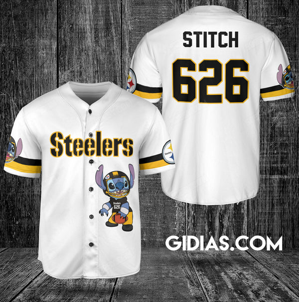 Pittsburgh Steelers Personalized Baseball Jersey 045