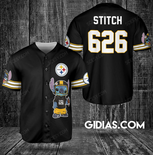 Pittsburgh Steelers Personalized Baseball Jersey 044