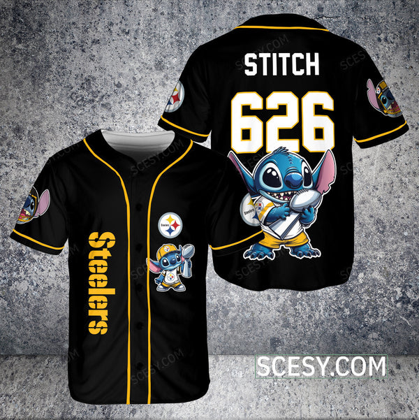 Pittsburgh Steelers Personalized Baseball Jersey 042