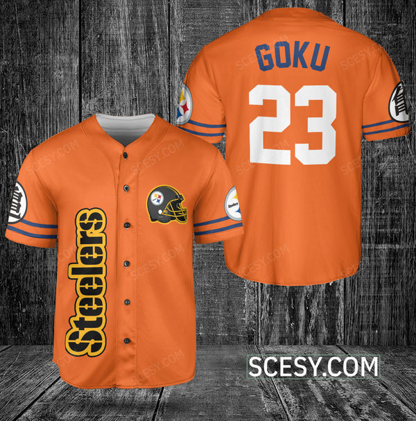 Pittsburgh Steelers Personalized Baseball Jersey 040